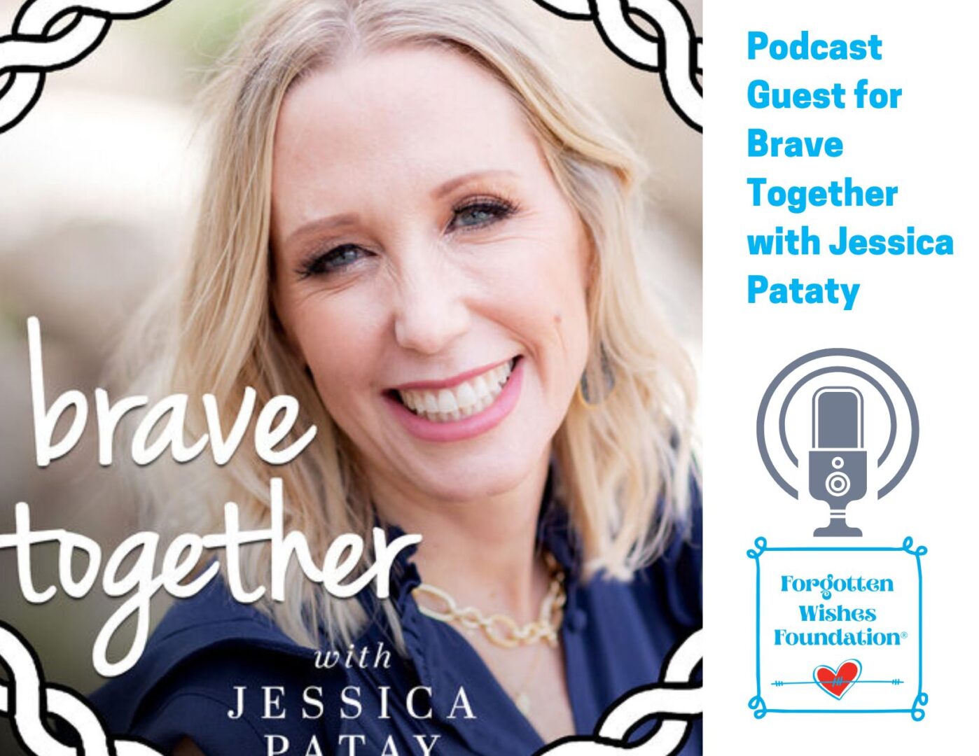 Jessica Patay is a women with blond hair and smiling. She is the Founder of We Are Brave Together Nonprofit